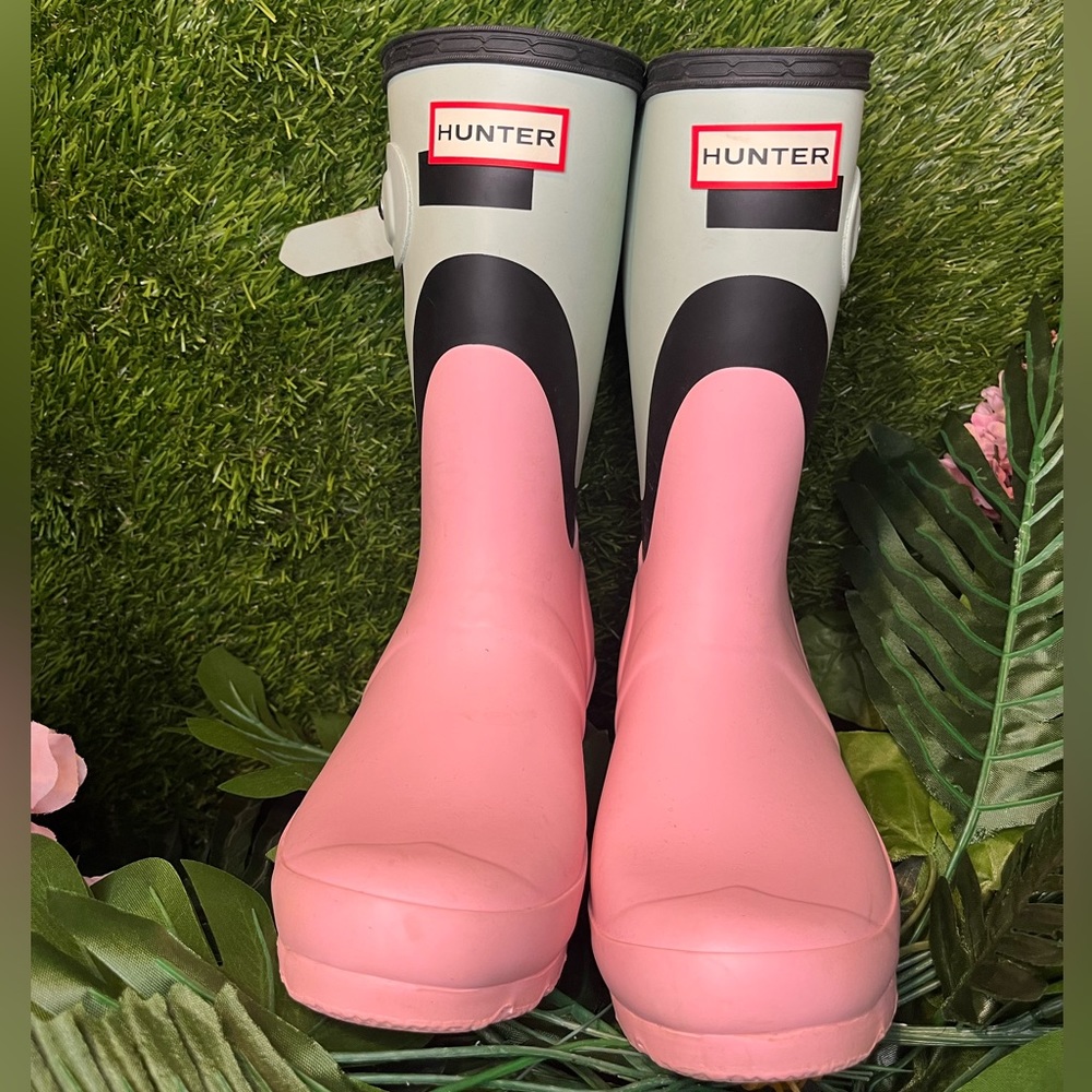 Hunter boots color block women’s size 5